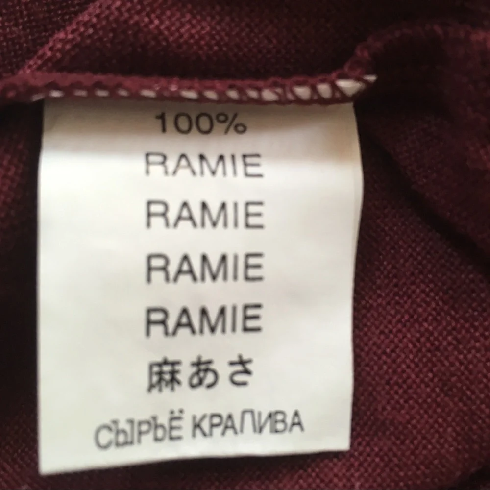 New Nani bon t-shirt m with pocket nwt short sleeves 100% ramie medium  pa0145 - Picture 4 of 5